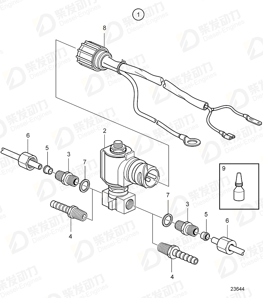 volvo penta Wiring harness 3841897 Drawing volvo penta Wiring harness 3841897 Drawing